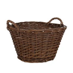 DecoWoerner Decoración De Otoño|Macetas Y Artículos De Decoración>Cesta De Mimbre Ø 43 Cm