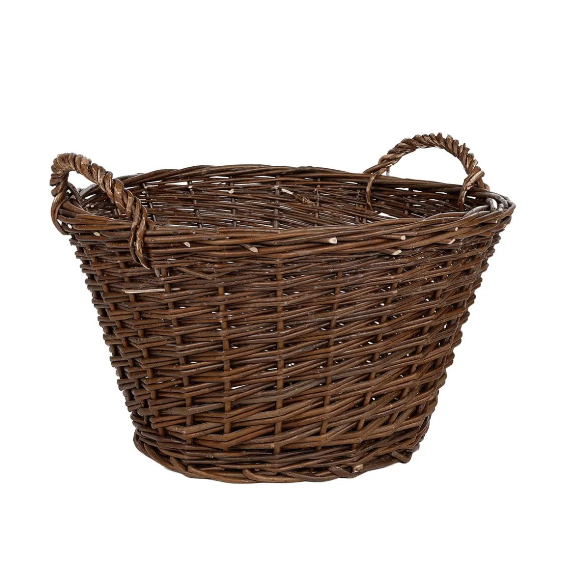 DecoWoerner Decoración De Otoño|Macetas Y Artículos De Decoración>Cesta De Mimbre Ø 43 Cm