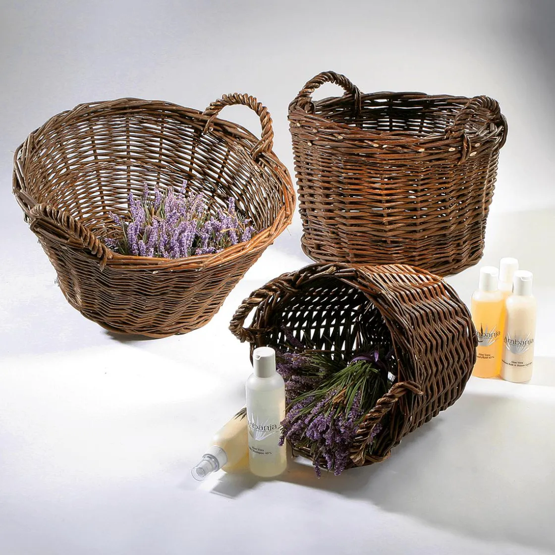 DecoWoerner Decoración De Otoño|Macetas Y Artículos De Decoración>Cesta De Mimbre 28 Cm