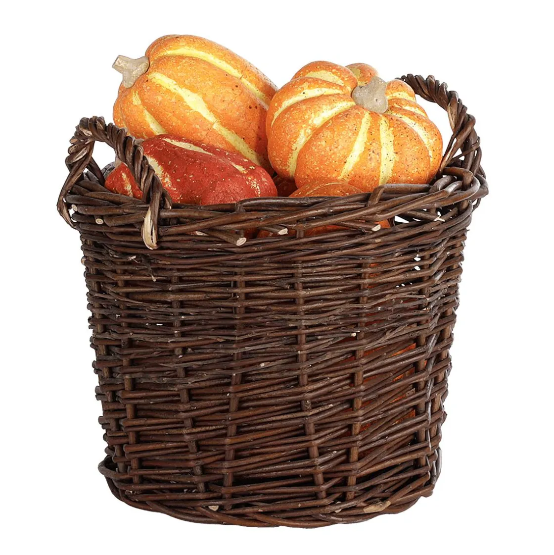 DecoWoerner Decoración De Otoño|Macetas Y Artículos De Decoración>Cesta De Mimbre 24 Cm