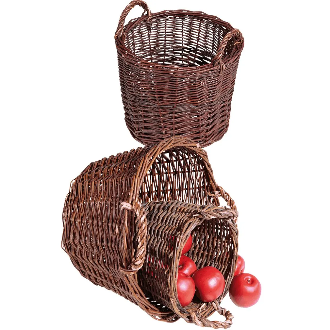 DecoWoerner Decoración De Otoño|Macetas Y Artículos De Decoración>Cesta De Mimbre 24 Cm