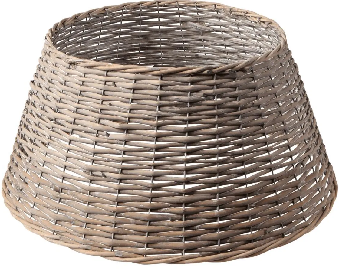 DecoWoerner Macetas Y Artículos De Decoración|Árboles De Navidad Artificiales>Cesta De Mimbre Anular Para árbol De Navidad, Ø 57 Cm