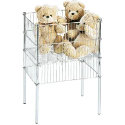 DecoWoerner Expositores Para Tiendas>Cesto De Almacenamiento Plegable, Altura 75 Cm