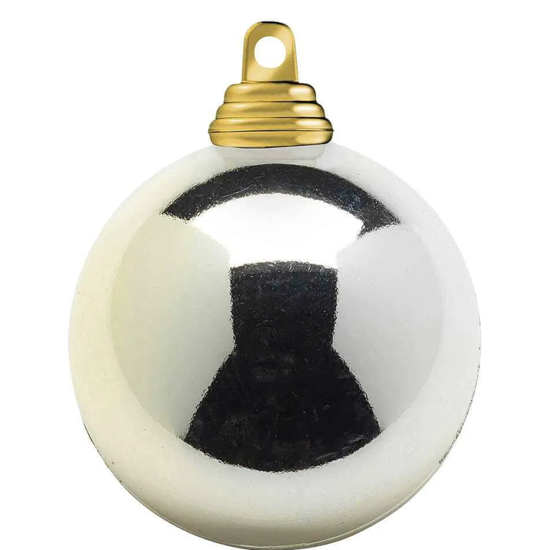 DecoWoerner Bolas De Navidad>Champán, Bolas De Navidad Brillantes De Plástico Ignífugo, 6 Cm Ø - 24 Piezas