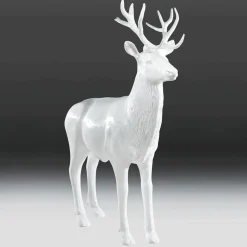 DecoWoerner Decoración De Animales|Decoración Navideña Xxl>Ciervo Deco De 231 Cm De Altura,