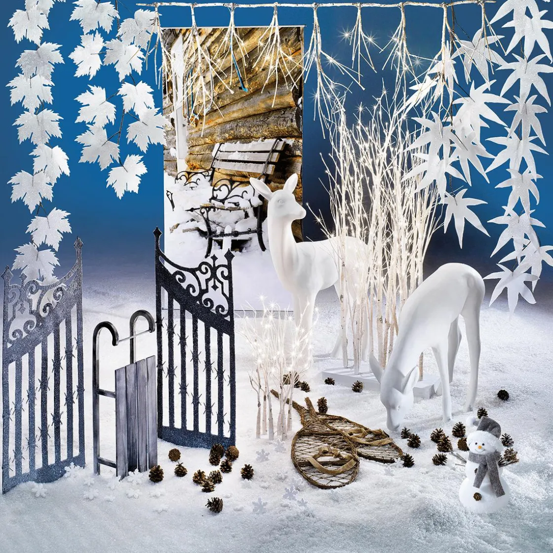 DecoWoerner Decoración De Animales|Decoración De Otoño>Ciervo Deco De Pie 115 Cm De Altura,