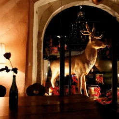 DecoWoerner Decoración De Animales|Decoración Navideña Xxl>Ciervo Decorativo, Altura: 231 Cm