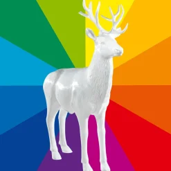 DecoWoerner Decoración De Animales>Ciervo Decorativo, Altura: 231 Cm
