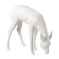DecoWoerner Decoración De Animales|Decoración De Otoño>Ciervo Decorativo Pastando Altura 75 Cm,