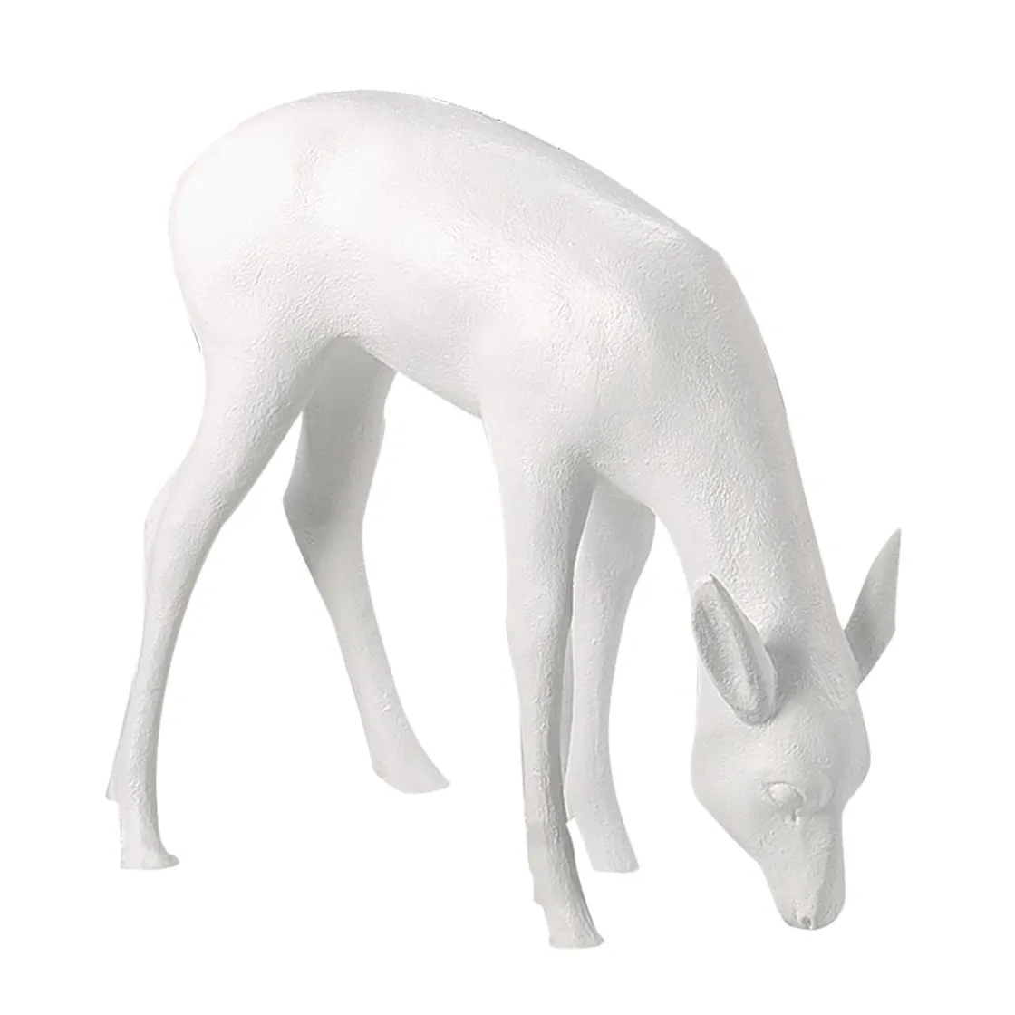 DecoWoerner Decoración De Animales|Decoración De Otoño>Ciervo Decorativo Pastando Altura 75 Cm,