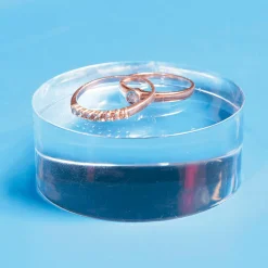 DecoWoerner Expositores Para Tiendas>Cilindro De Material Acrílico, Altura 2 Cm