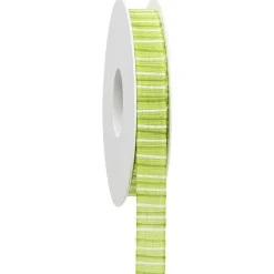 DecoWoerner Cintas De Regalo|Go Green - Envoltorio Para Regalo Ecológico>Cinta De Algodón Con Rayas 15 Mm, 18 M