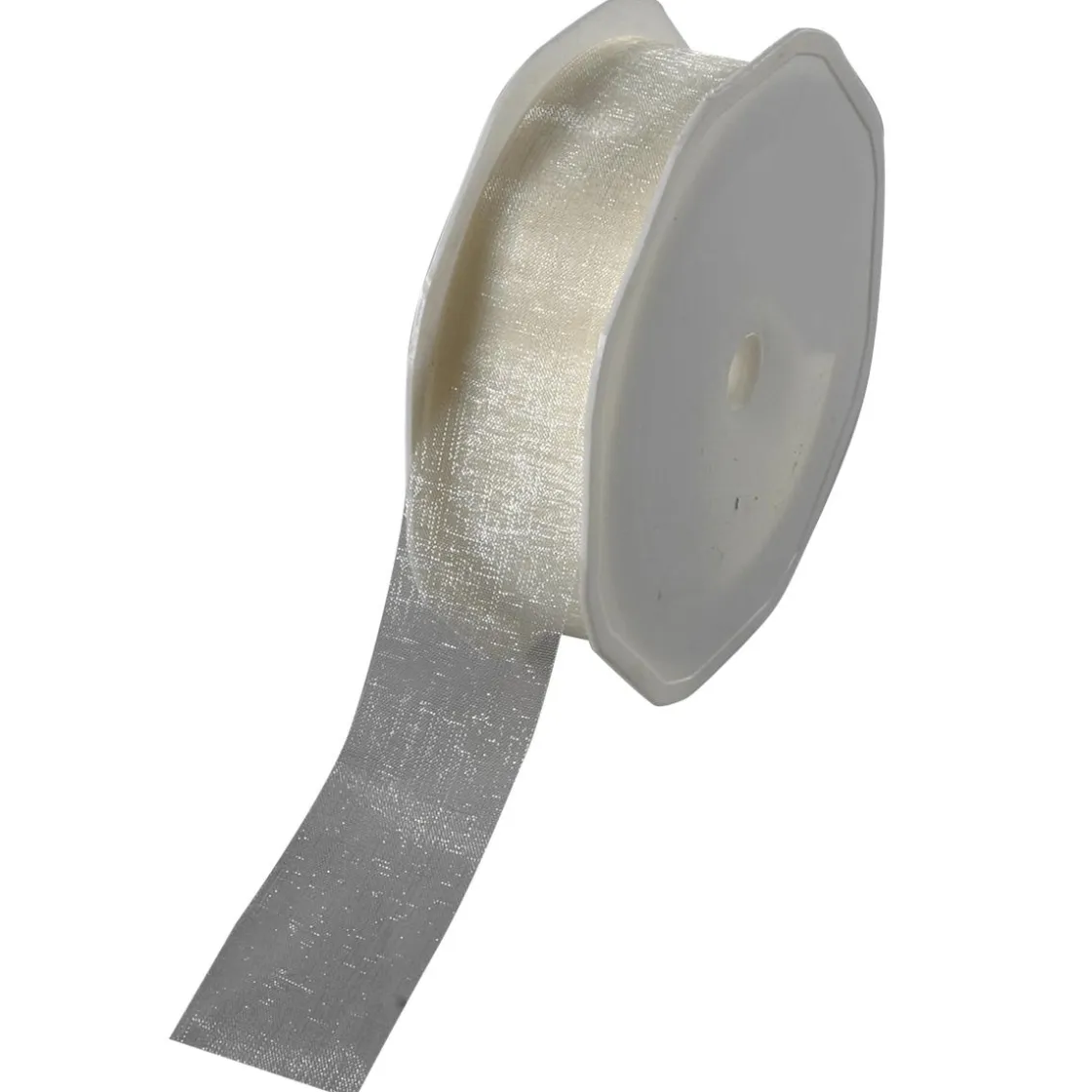 DecoWoerner Cintas De Regalo>Cinta De Chifón 25 Mm, 25 M, Crema