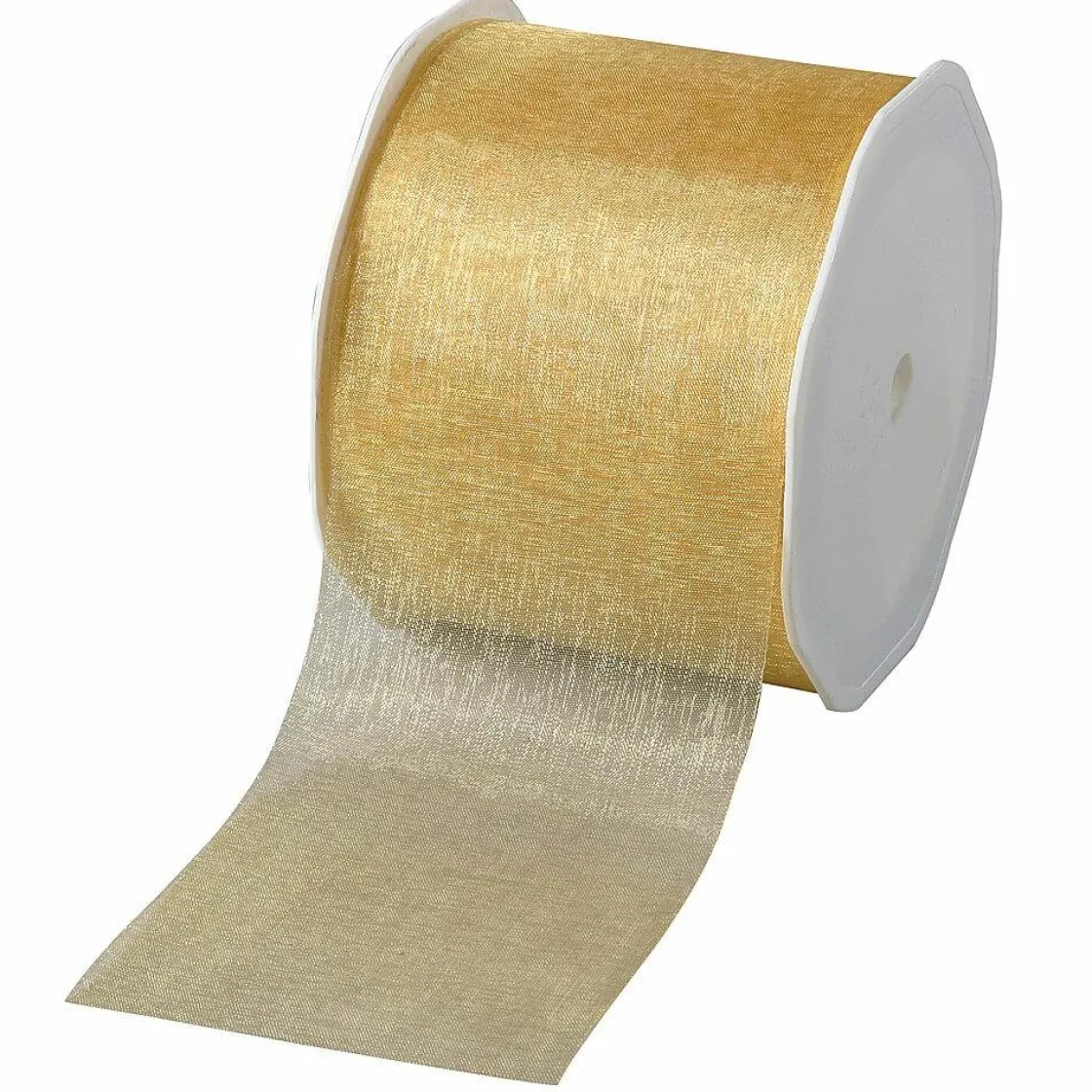DecoWoerner Cintas De Regalo>Cinta De Chifón, Anchura De 70 Mm, Color Dorado