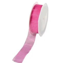 DecoWoerner Cintas De Regalo>Cinta De Chifón, Color Fucsia, Anchura 25 Mm
