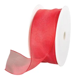 DecoWoerner Cintas De Regalo>Cinta De Chifón Con Alambre, Color , Anchura 40 Mm