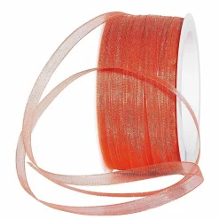DecoWoerner Cintas De Regalo>Cinta De Chifón Con Orillo, Anchura 6 Mm, Fucsia