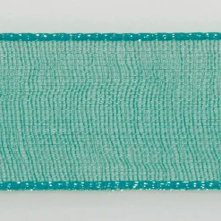 DecoWoerner Cintas De Regalo>Cinta De Gasa Con Orillo 25mm X 50m Turquesa