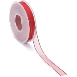 DecoWoerner Cintas De Regalo>Cinta De Gasa Con Orillo Reforzado 15 Mm Ancho, 20 M