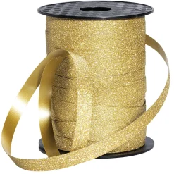 DecoWoerner Cintas De Regalo>Cinta De Poliéster 10 Mm 100 M Dorada