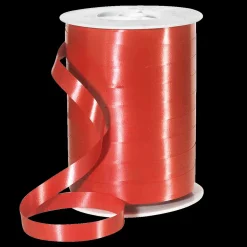 DecoWoerner Cintas De Regalo>Cinta De Poliéster, Anchura De 10 Mm, Roja
