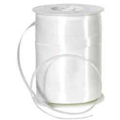 DecoWoerner Cintas De Regalo>Cinta De Poliéster, Anchura De 10 Mm, Blanca