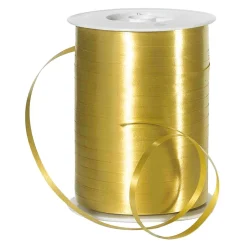 DecoWoerner Cintas De Regalo>Cinta De Poliéster, Anchura 5 Mm, Color Dorado