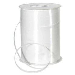 DecoWoerner Cintas De Regalo>Cinta De Poliéster, Anchura De 5 Mm, Blanca