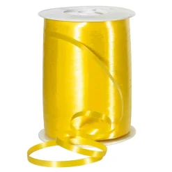 DecoWoerner Cintas De Regalo>Cinta De Poliéster, Anchura De 5 Mm, Amarilla