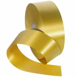 DecoWoerner Cintas De Regalo>Cinta De Poliéster, Anchura 50 Mm, Color Dorado