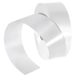 DecoWoerner Cintas De Regalo>Cinta De Poliéster, Anchura De 50 Mm, Blanca