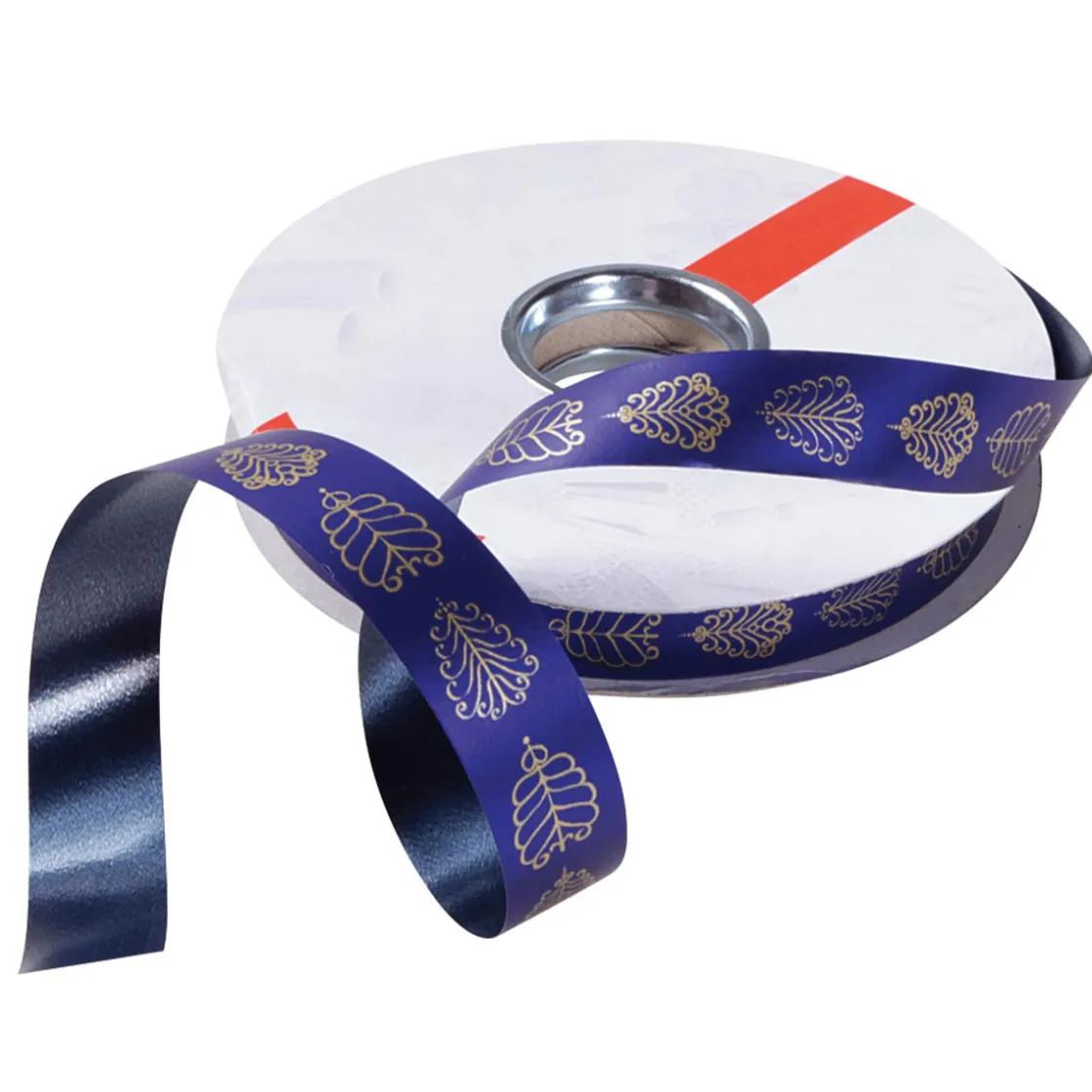 DecoWoerner Cintas De Regalo>Cinta De Poliéster "Ornamento De Hojas", 19 Mm,