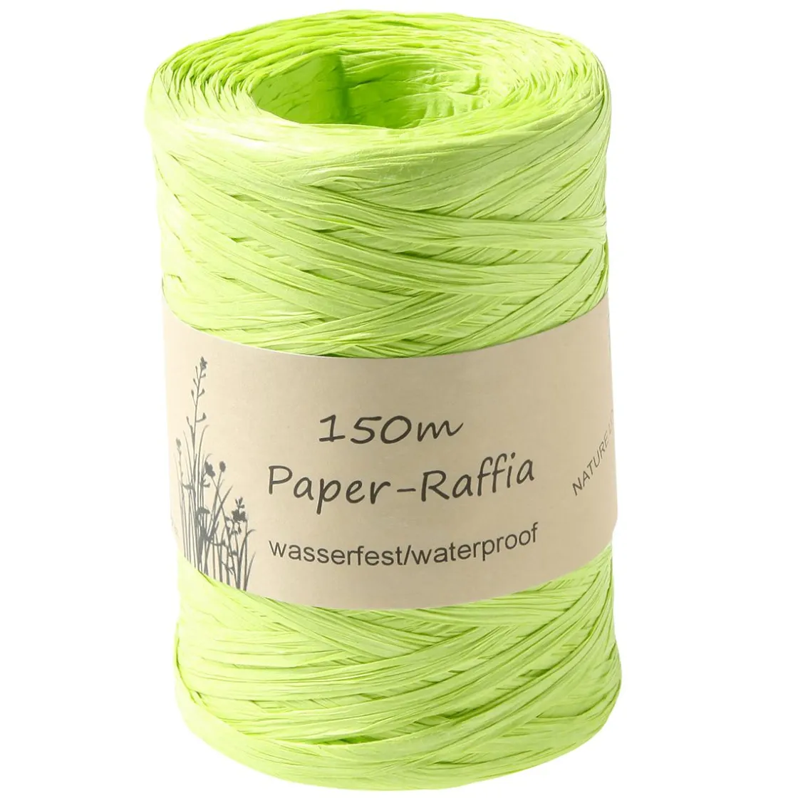 DecoWoerner Cintas De Regalo|Go Green - Envoltorio Para Regalo Ecológico>Cinta De Rafia Ecológica De Material Degradable 7 Mm 150 M Primavera