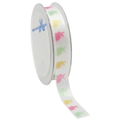 DecoWoerner Cintas De Regalo>Cinta De Raso Conejito De Pascua 15 Mm X 25 M