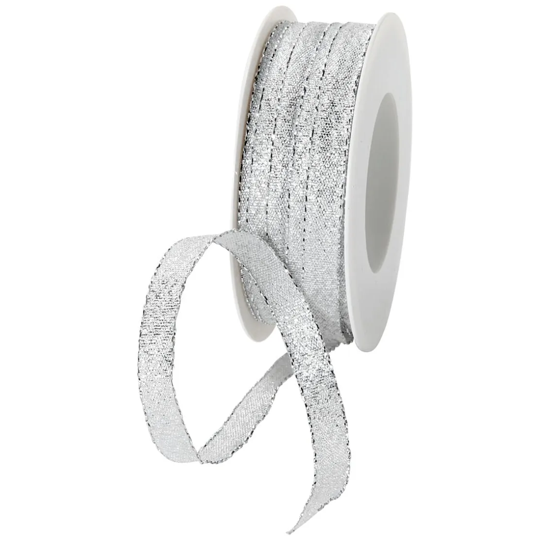 DecoWoerner Cintas De Regalo>Cinta De Regalo, Color Plateado, Anchura 10 Mm