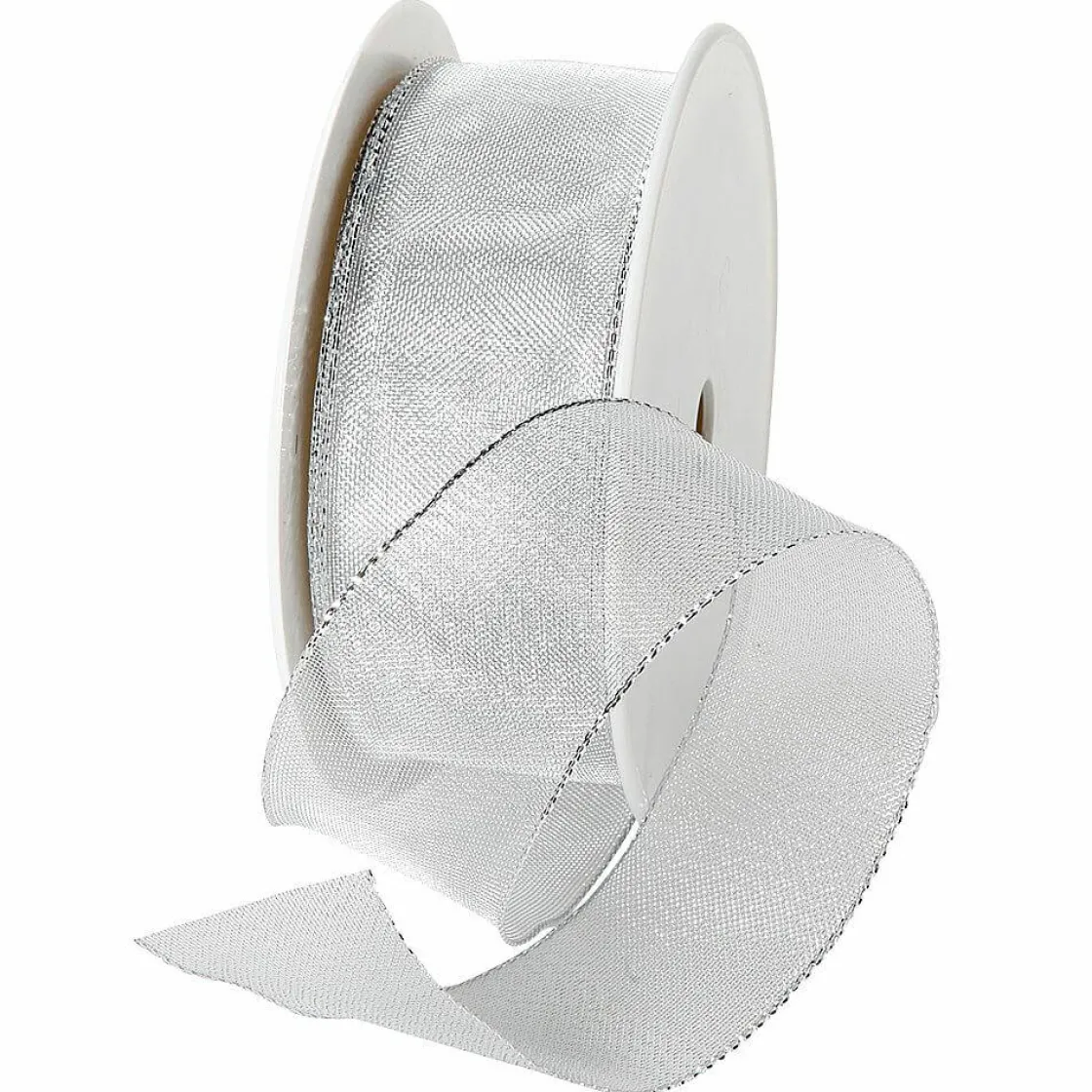 DecoWoerner Cintas De Regalo>Cinta De Regalo, Color Plateado, Anchura 40 Mm