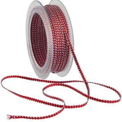 DecoWoerner Cintas De Regalo>Cinta De Regalo Con Cordón /blanco 4 Mm 15 M