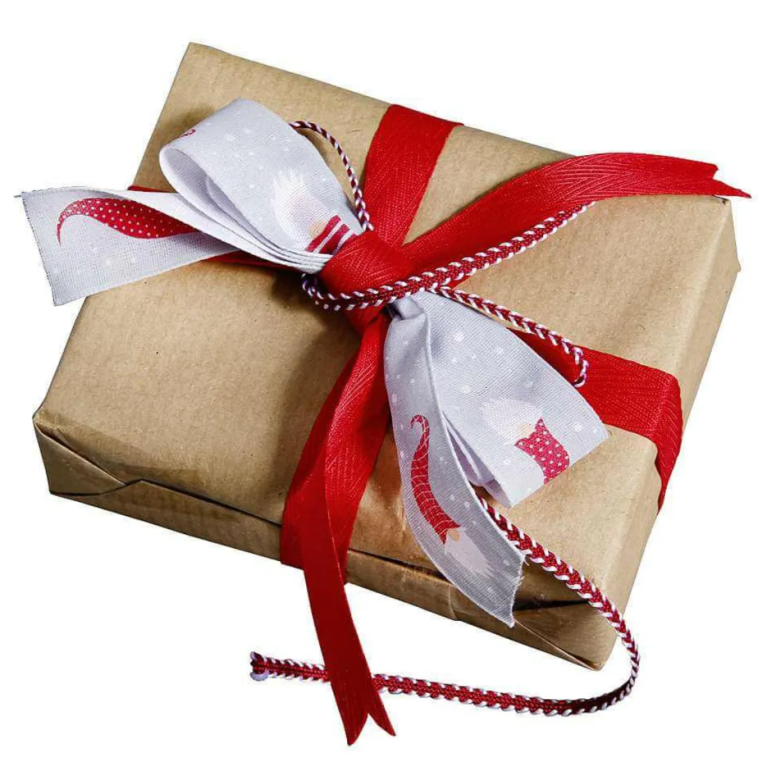 DecoWoerner Cintas De Regalo>Cinta De Regalo Con Cordón /blanco 4 Mm 15 M