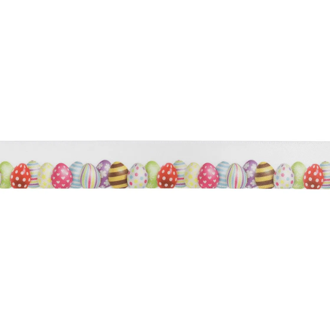 DecoWoerner Cintas De Regalo>Cinta De Regalo De Raso Con Motivo De Huevos De Pascua, 23 Mm, 20 M
