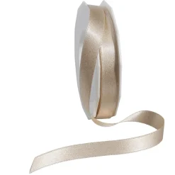 DecoWoerner Cintas De Regalo>Cinta De Satén Mica, 15 Mm, 20 M, Crema