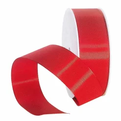 DecoWoerner Cintas De Regalo>Cinta De Tafetán Con Orillo 40 Mm, 50 M, Roja