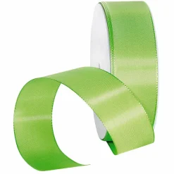 DecoWoerner Cintas De Regalo>Cinta De Tafetán Con Orillo 40 Mm, 50 M, Claro