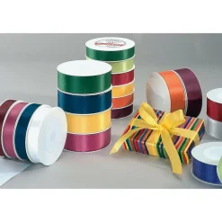 DecoWoerner Cintas De Regalo>Cinta De Tafetán Con Orillo 40 Mm, 50 M, Burdeos