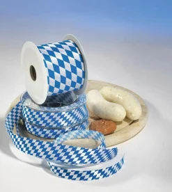 DecoWoerner Cintas De Regalo|Decoración Temática>Cinta De Tela "Baviera" 25 Mm 25 M