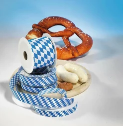 DecoWoerner Cintas De Regalo|Decoración Temática>Cinta De Tela "Baviera" 70 Mm 25 M