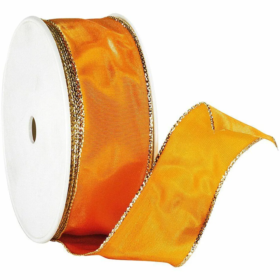 DecoWoerner Cintas De Regalo>Cinta De Tela Con Borde Dorado, 40 Mm, 25 M,