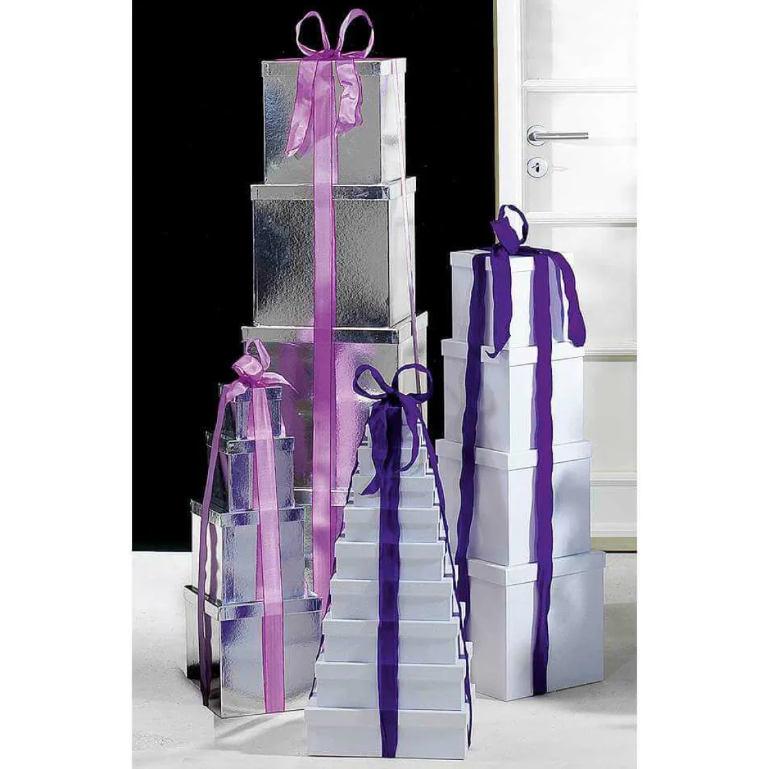 DecoWoerner Cintas De Regalo>Cinta De Tela Con Bordes De Alambre, Color Fucsia, Anchura 40 mm