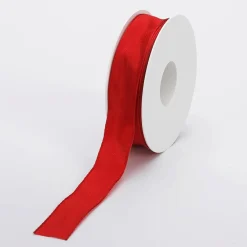 DecoWoerner Cintas De Regalo>Cinta De Tela De Regalo Con Borde De Alambre 25 Mm X 25 M
