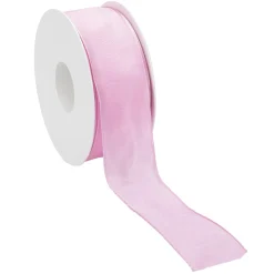 DecoWoerner Cintas De Regalo>Cinta De Tela De Regalo Con Borde De Alambre 40 Mm X 25 M