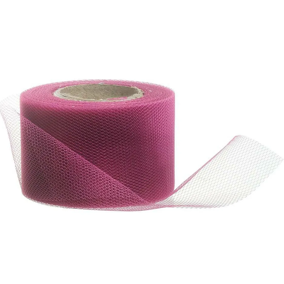 DecoWoerner Cintas De Regalo>Cinta De Tul, Anchura 50 Mm, Color Fucsia